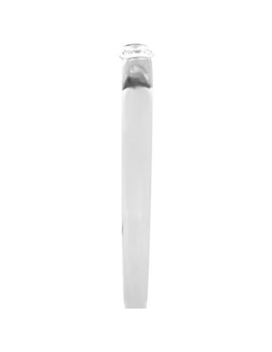 Solitario de oro blanco 14 k diamante 3