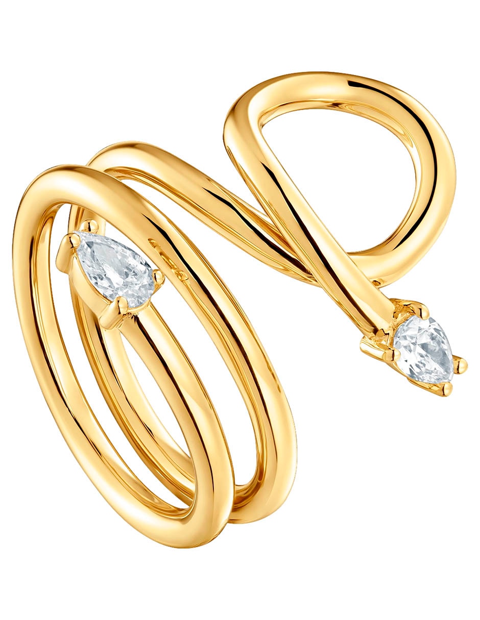 Anillo con gema lio lgd p 925 de plata diamante baño de oro