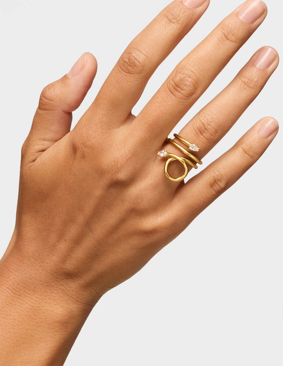Anillo con gema lio lgd p 925 de plata diamante baño de oro 5