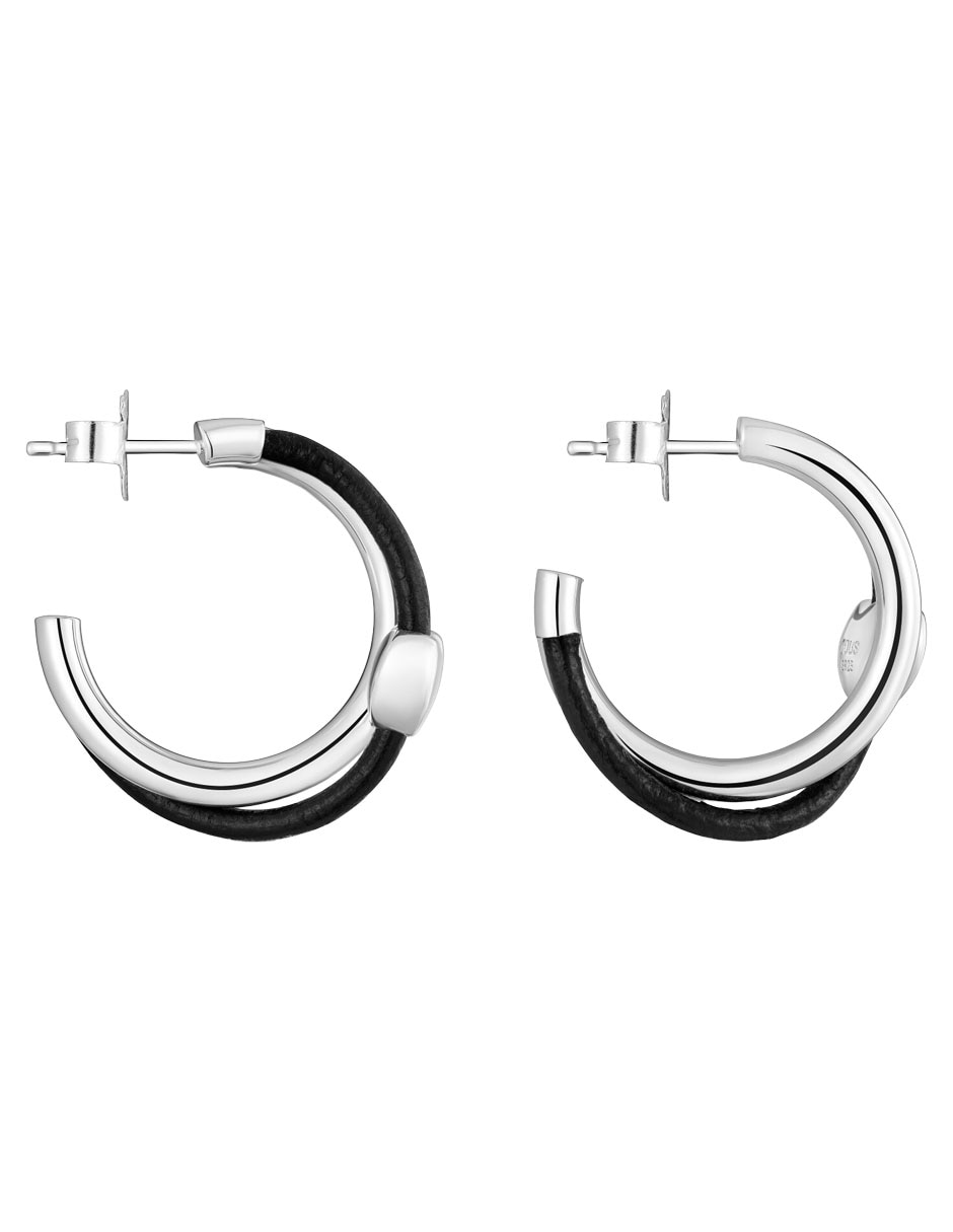 Aretes huggies Tous Bold Motif de plata P 925 con acabado brillante