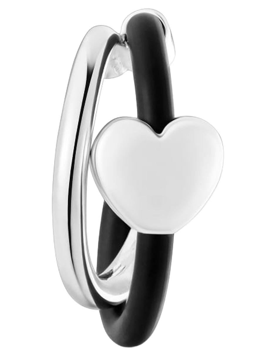 Arete ear cuff de corazón Tous Bold Motif de plata P 925 con acabado brillante