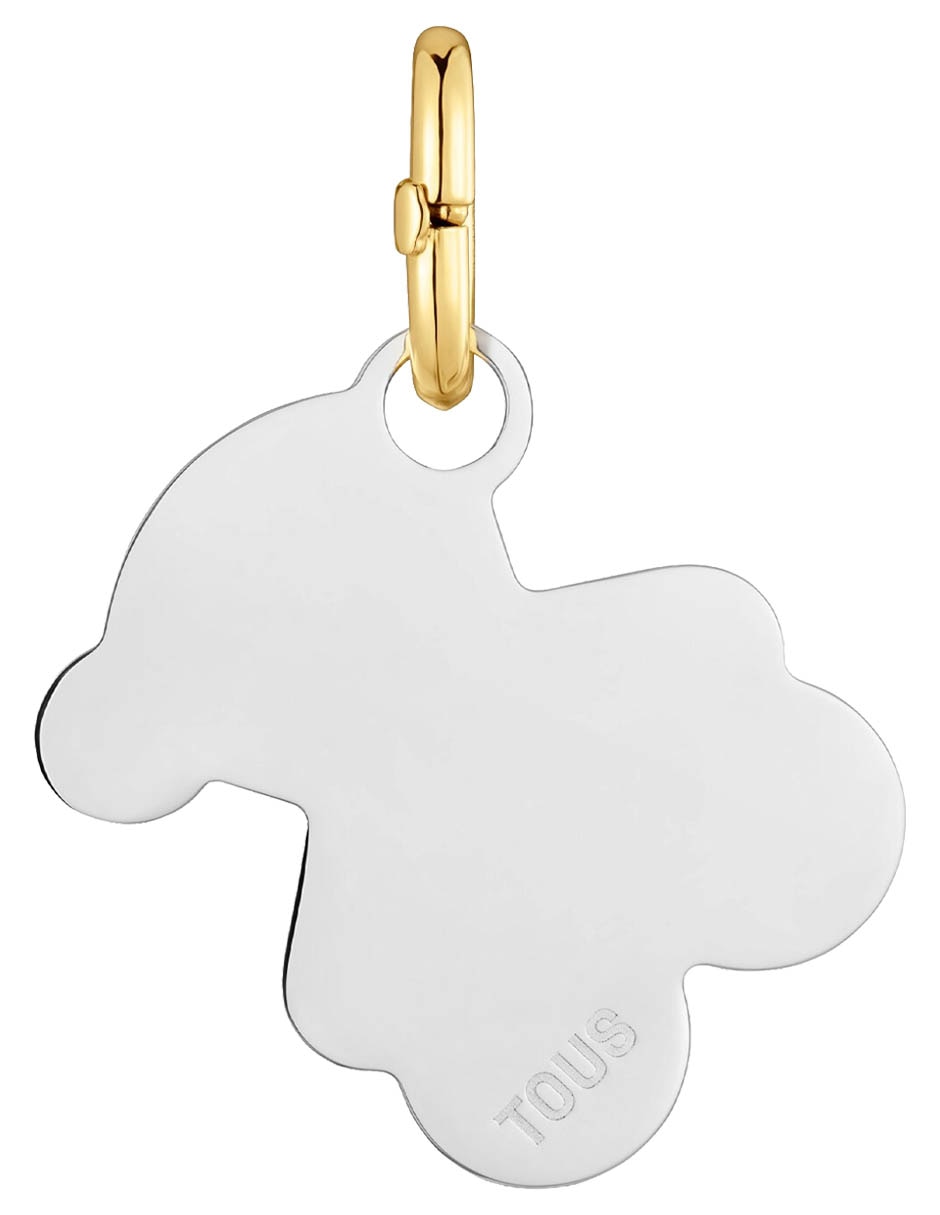 Dije de oso Unlock de plata P 925 con acabado baño de oro
