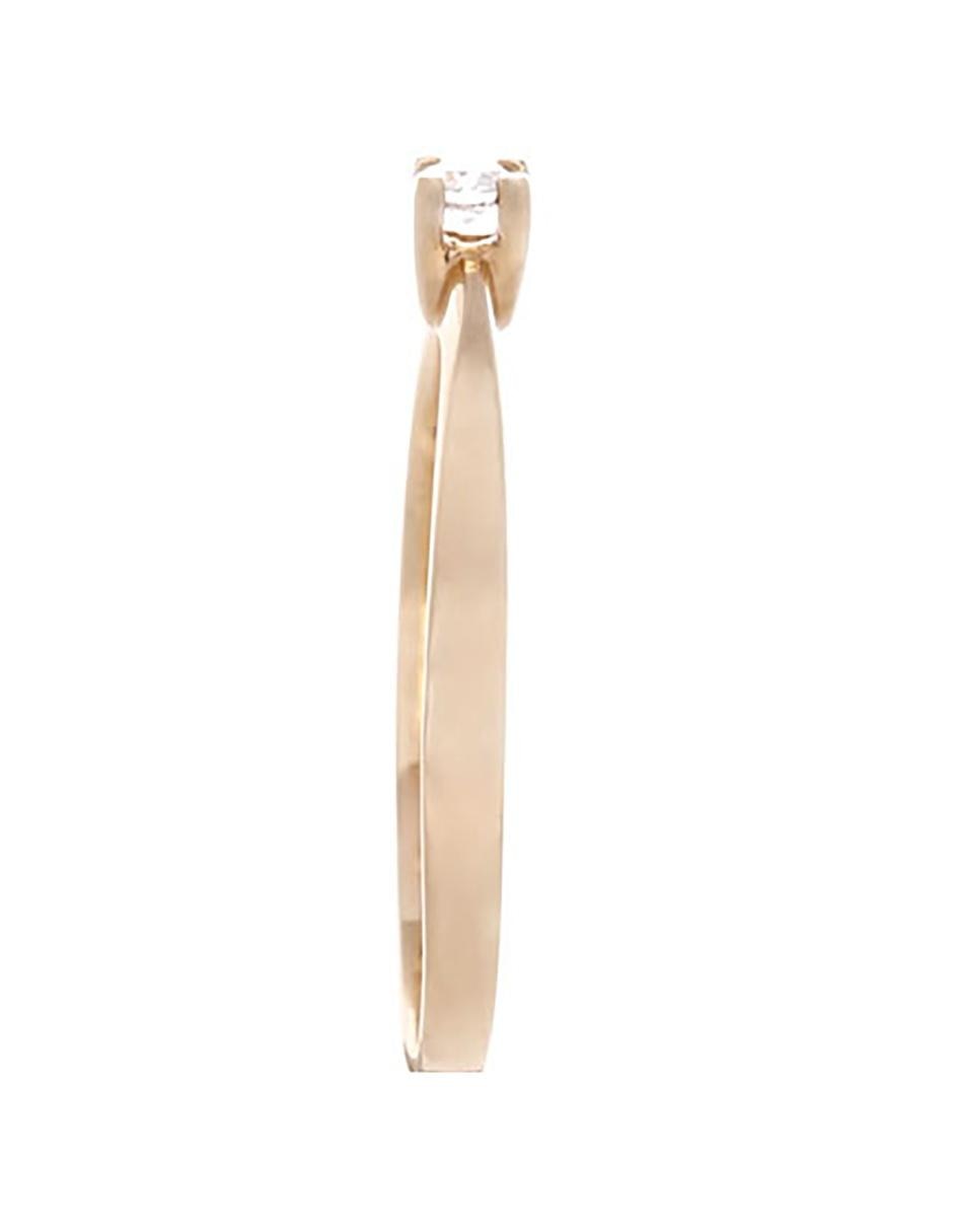 Anillo de compromiso de oro 14 k diamante 2