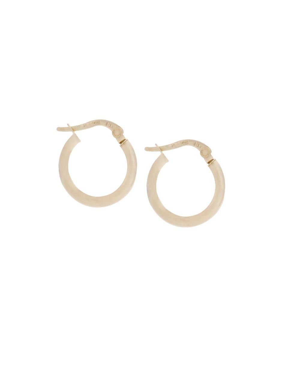 Arracadas de oro amarillo 14 K con acabado brillante Arracadas de oro amarillo 14 K con acabado brillante