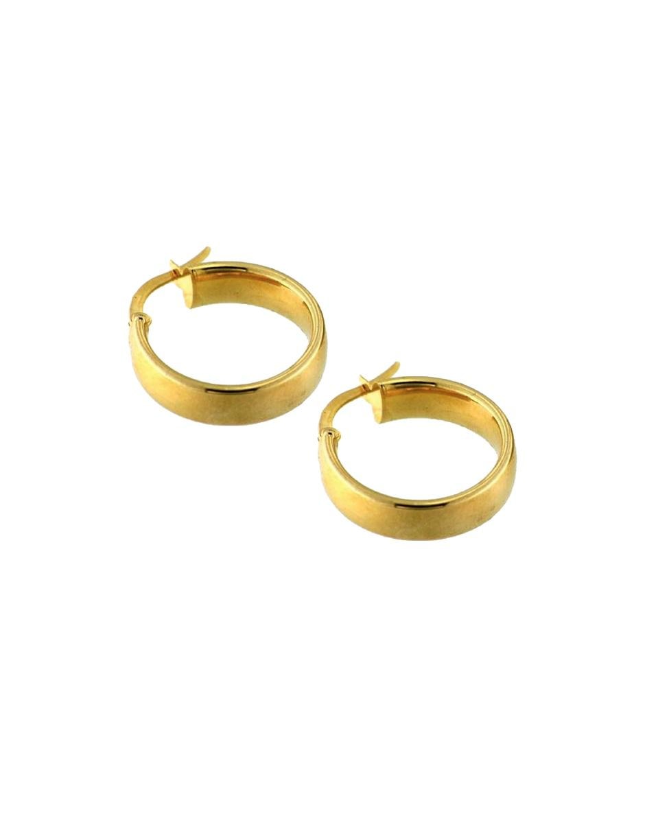 Arracadas de oro amarillo 14 K con acabado brillante Arracadas de oro amarillo 14 K con acabado brillante