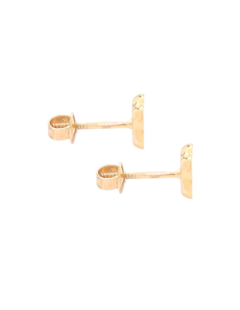 Broqueles de oro amarillo 14 K con acabado brillante 2