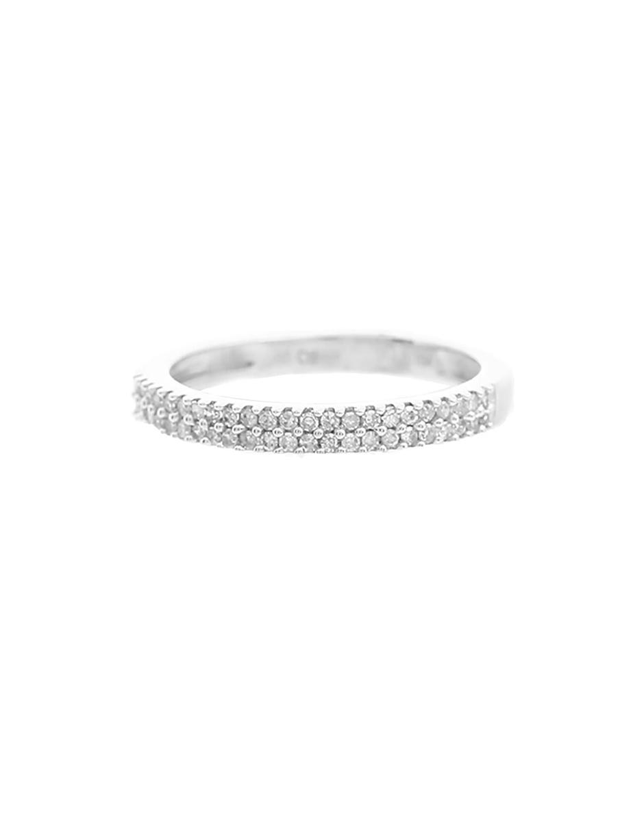 Churumbela de oro blanco 14 k diamante