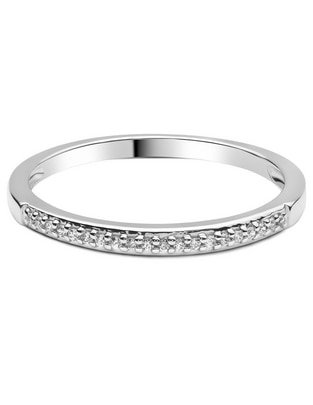 Churumbela de oro blanco 14 k diamante