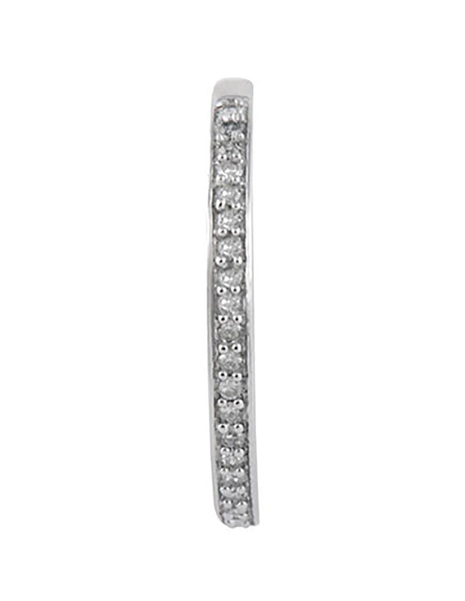 Churumbela de oro blanco 14 k diamante 4