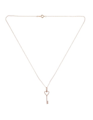 Collar Jayda Corazón de oro rosa 14 K