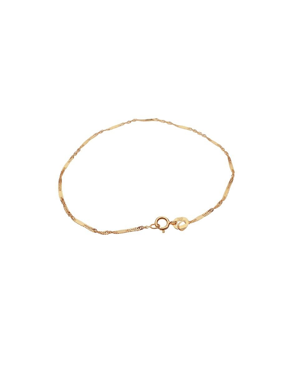 Brazalete de oro amarillo 14 K acabado esmaltado