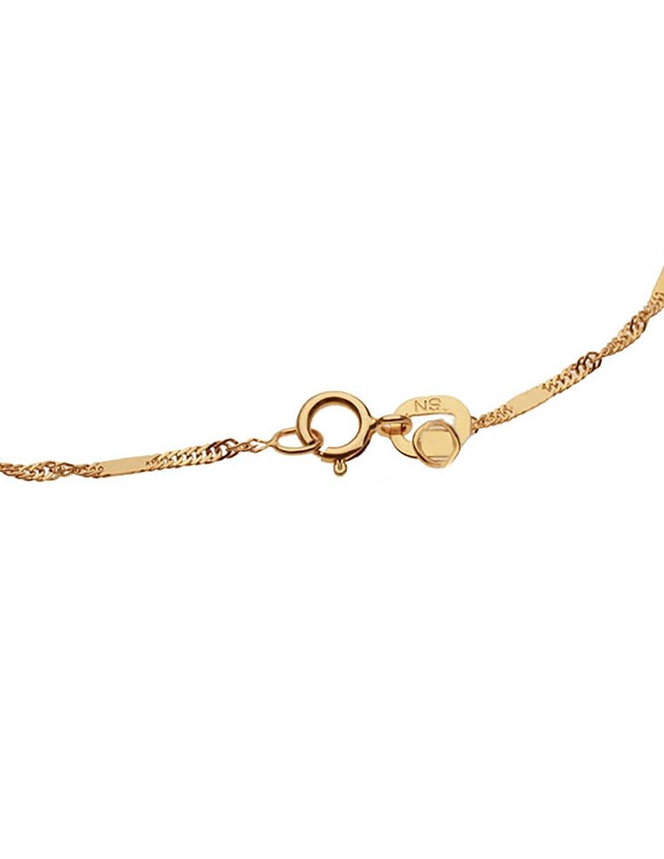 Brazalete de oro amarillo 14 K acabado esmaltado 2