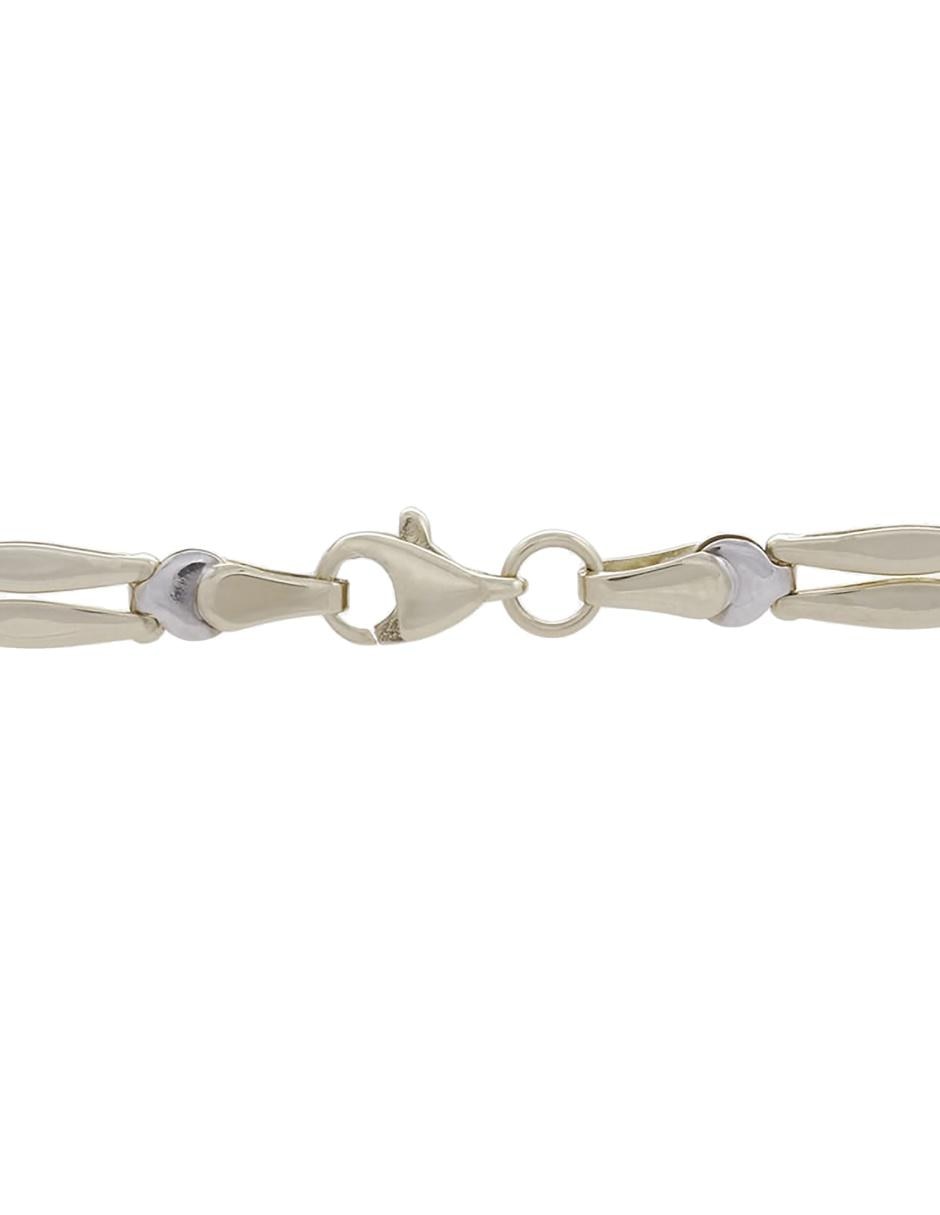 Pulsera de oro amarillo 14 K acabado esmaltado 2