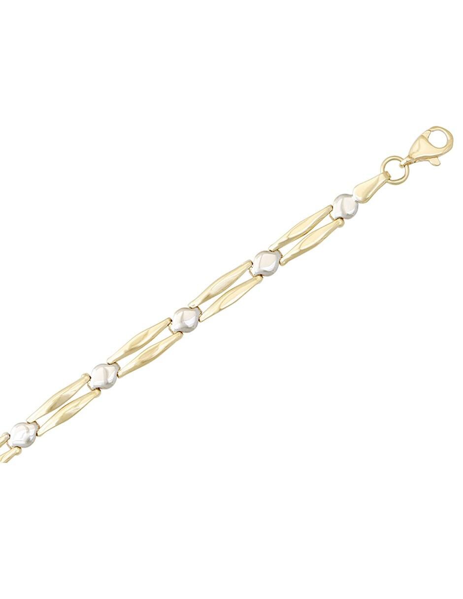 Pulsera de oro amarillo 14 K acabado esmaltado 3