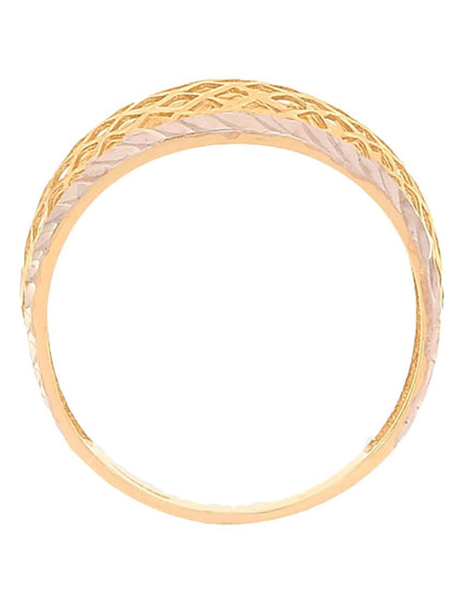 Anillo Sini 14 k de oro amarillo pulido
