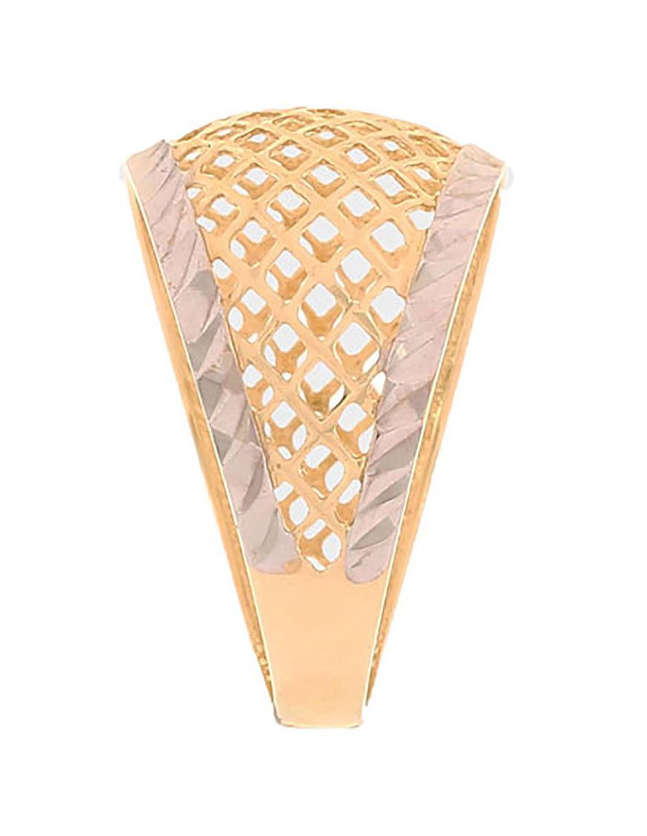 Anillo Sini 14 k de oro amarillo pulido