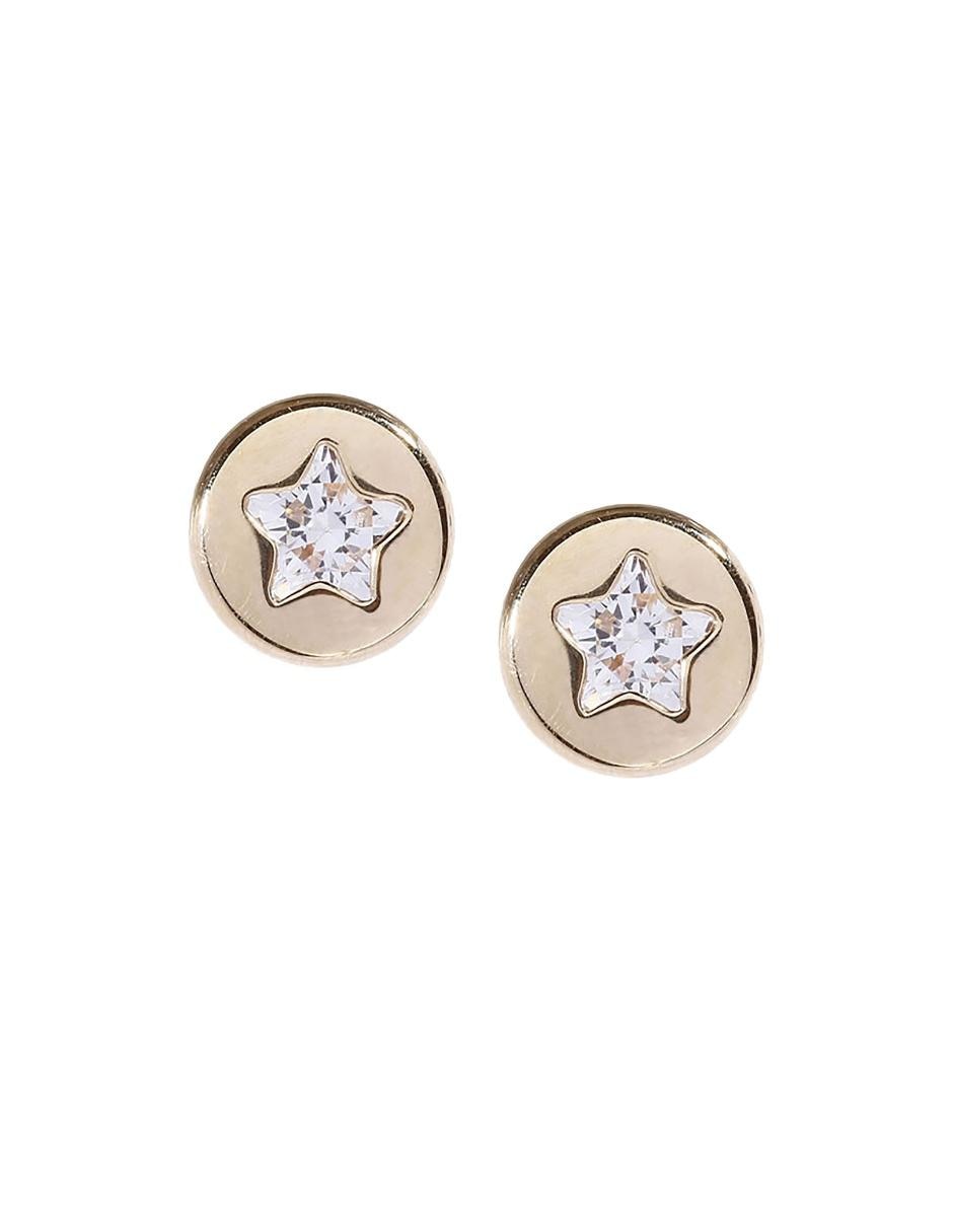 Broqueles de oro amarillo 14 K con acabado brillante Broqueles de oro amarillo 14 K con acabado brillante