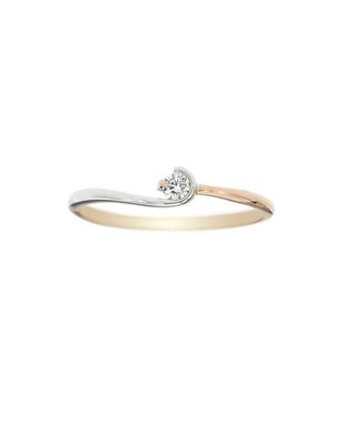 Anillo de compromiso de oro florentino 14 k diamante Anillo de compromiso de oro florentino 14 k diamante