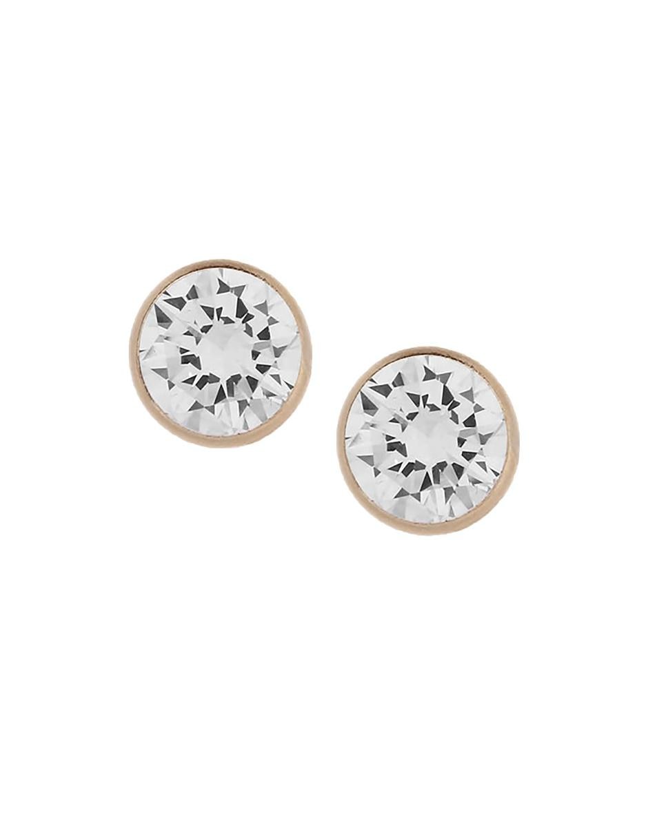 Broqueles circulares de oro amarillo 14 K con acabado brillante Broqueles circulares de oro amarillo 14 K con acabado brillante