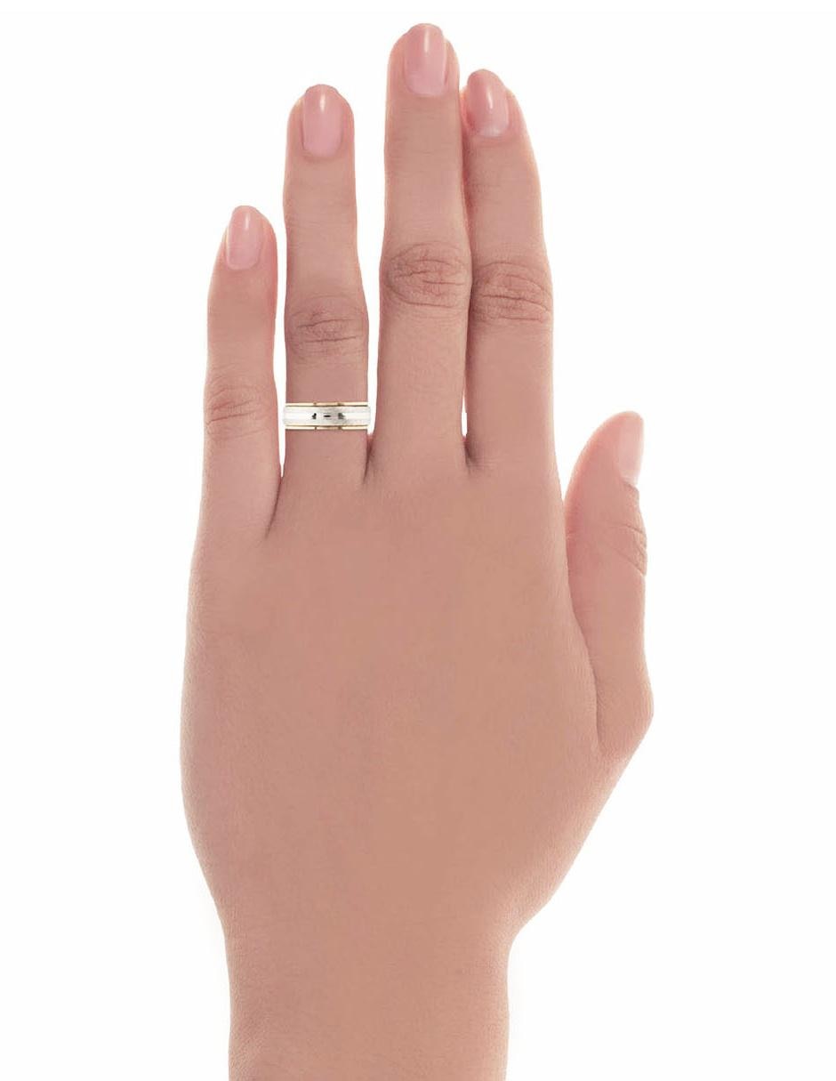 Argolla de oro amarillo 14 k 4