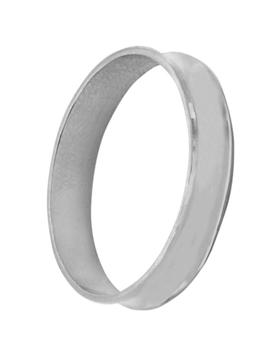 Argolla de oro blanco 14 k dinasti