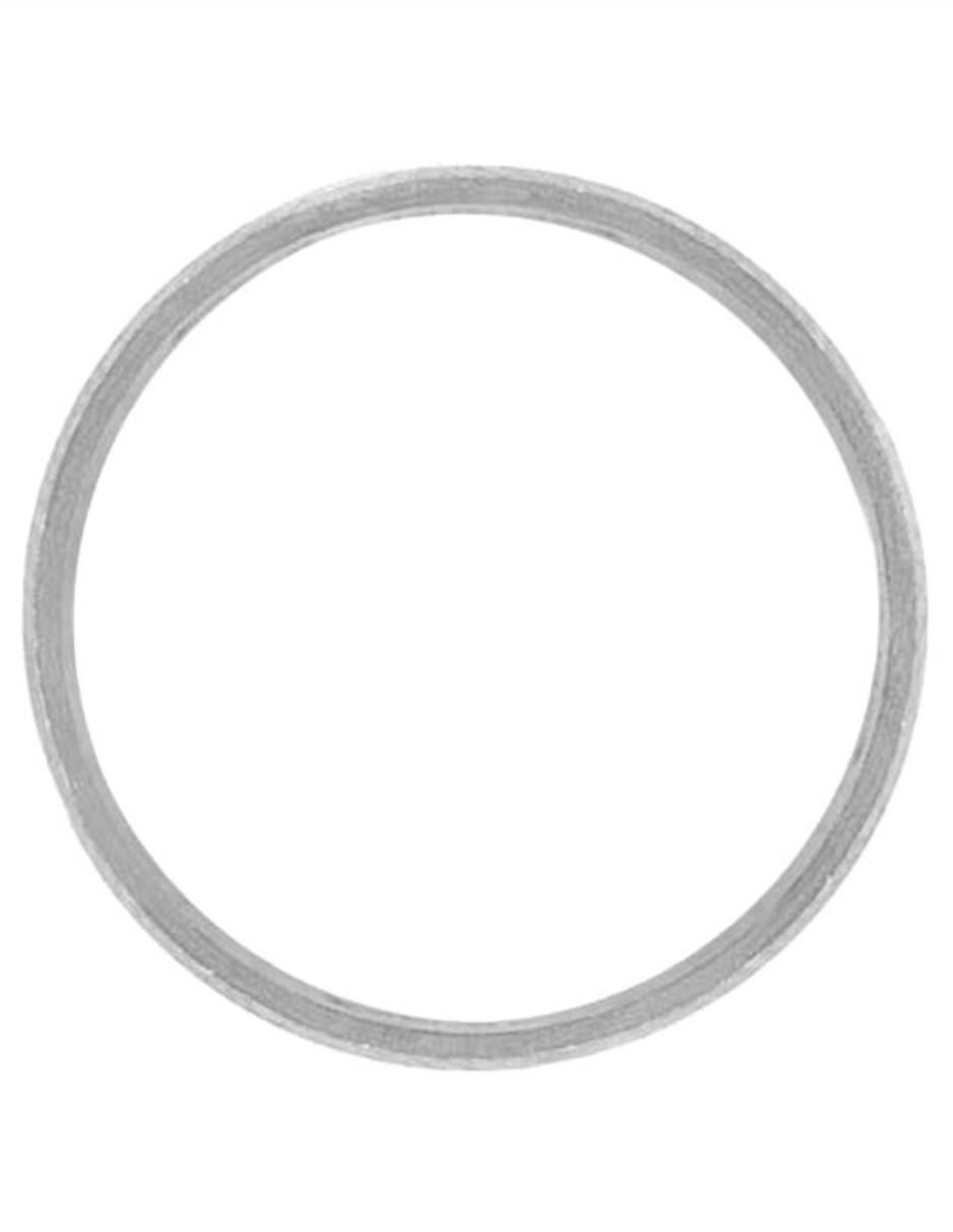Argolla de oro blanco 14 k dinasti