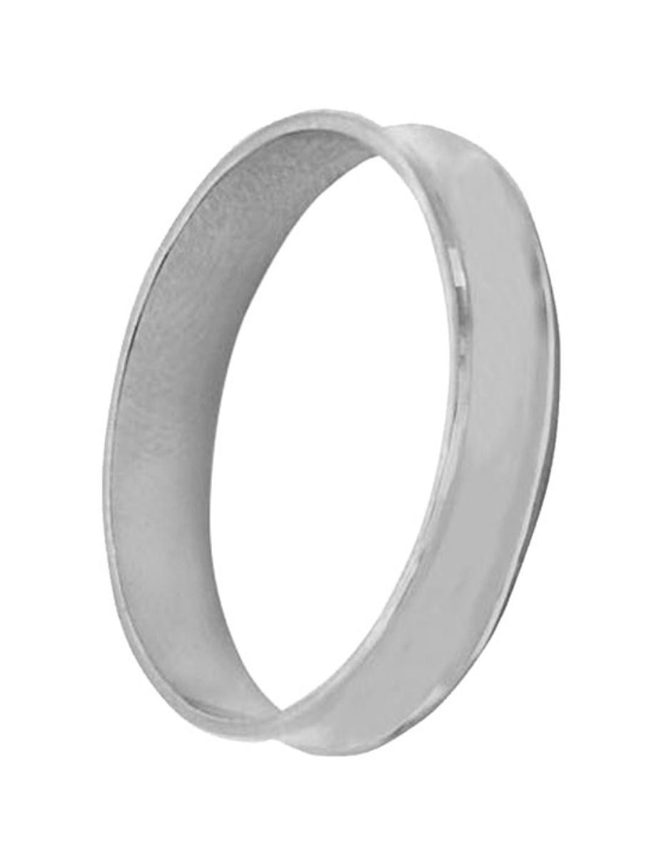 Argolla de oro blanco 14 k