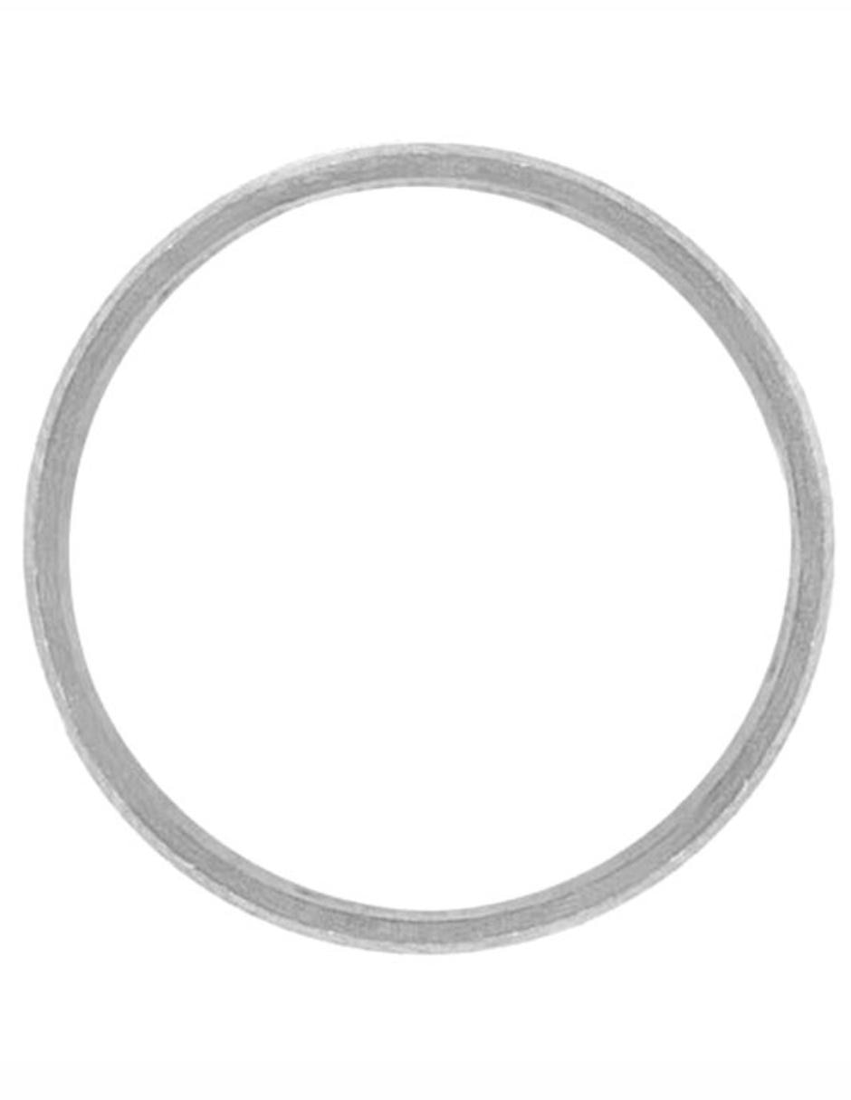 Argolla de oro blanco 14 k