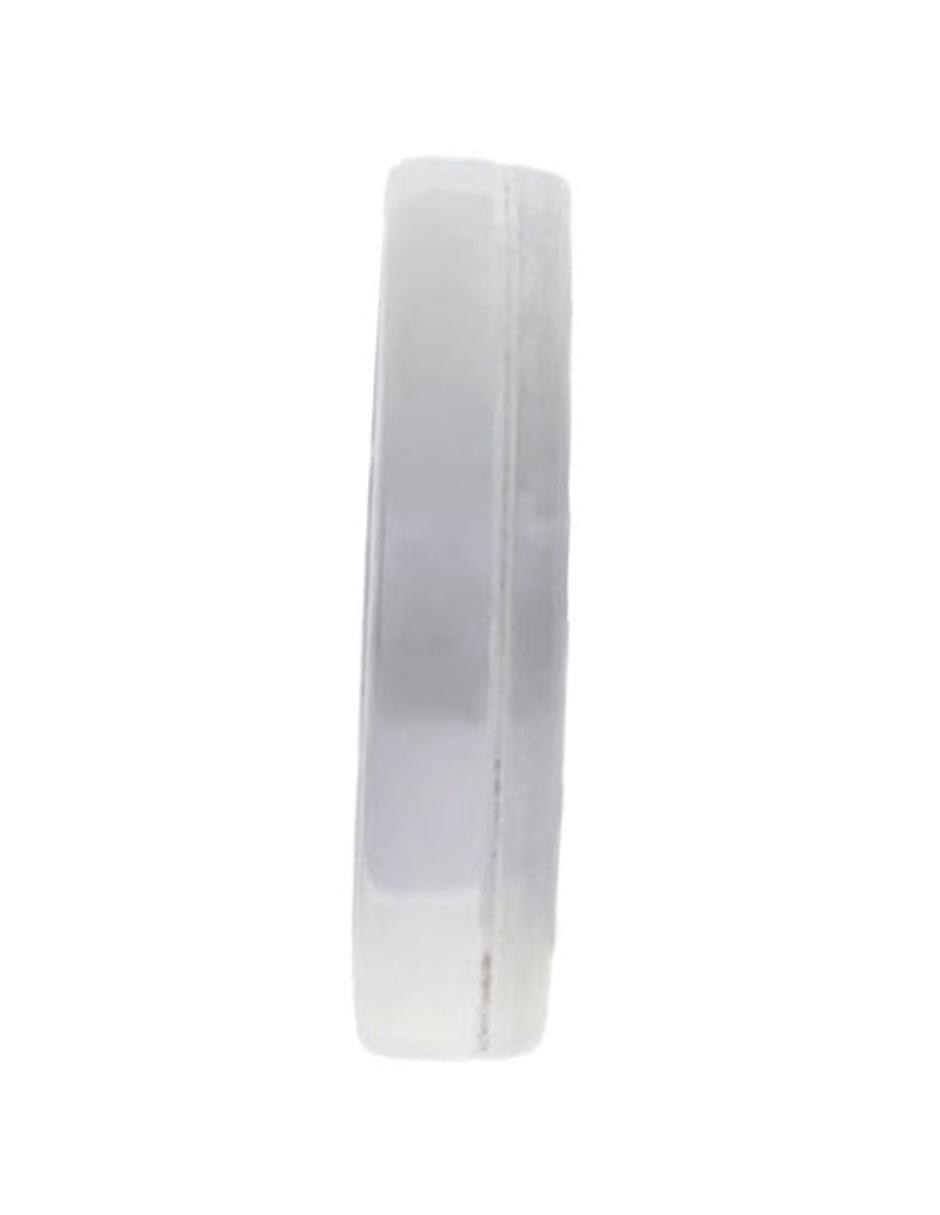 Argolla de oro blanco 14 k Rea diamante 5