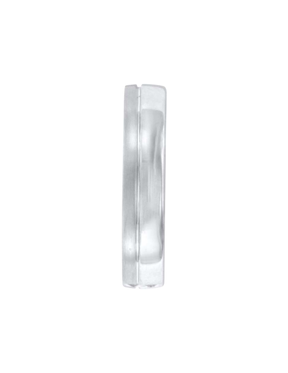 Argolla de oro blanco 14 k Rea diamante 3
