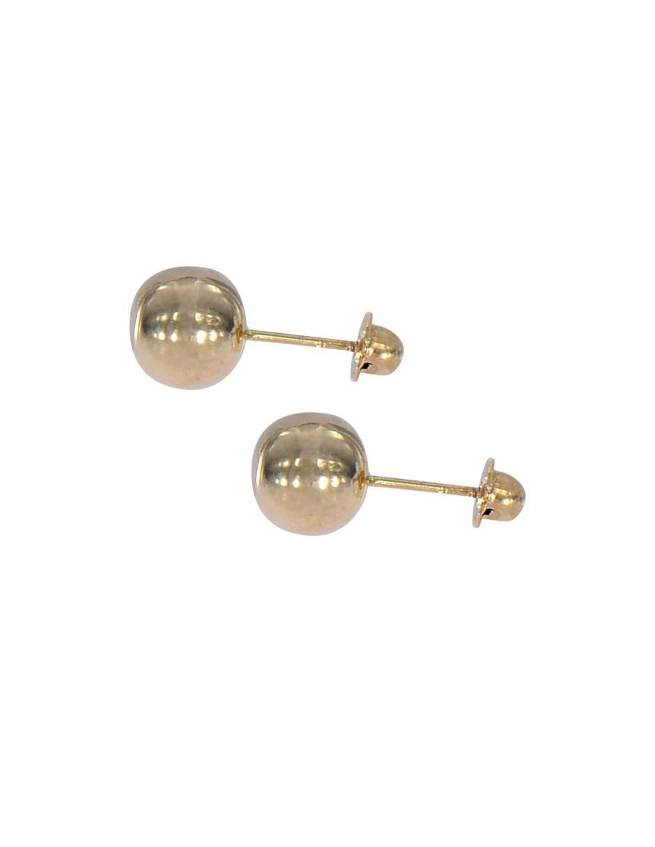 Broqueles de oro amarillo 14 K con acabado brillante 2
