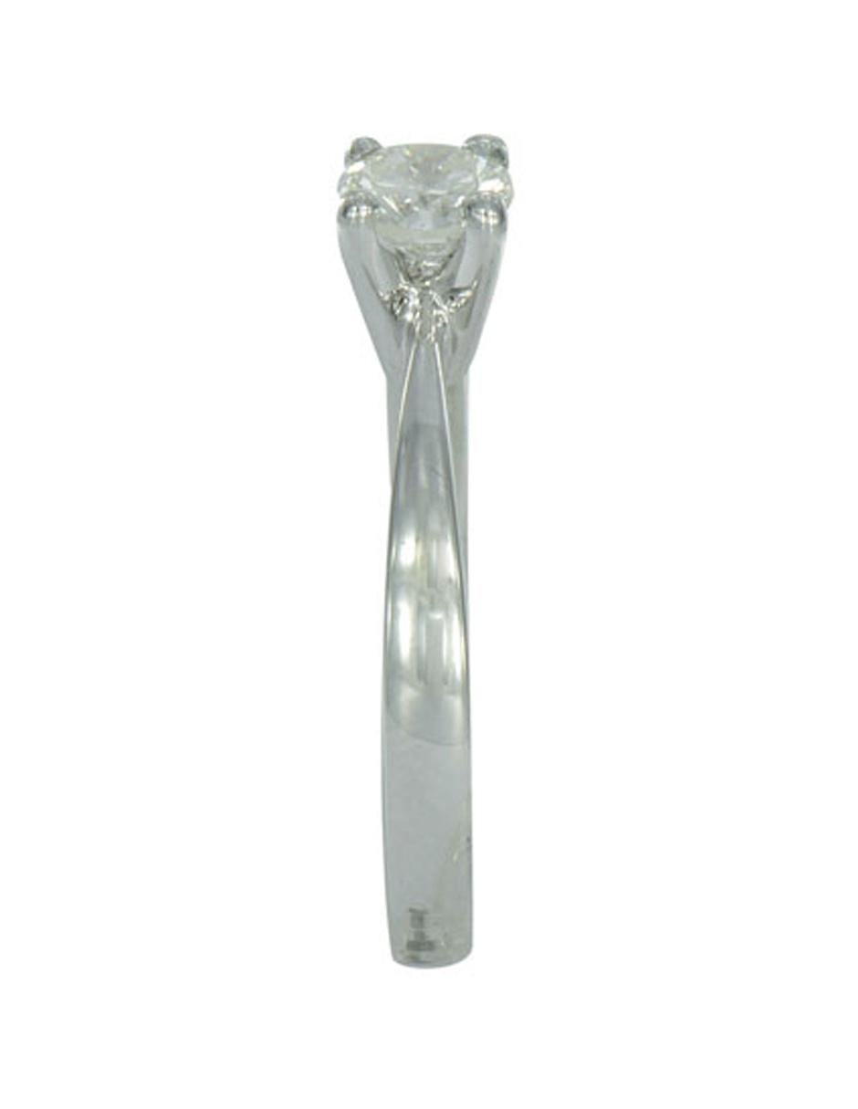 Solitario 14 k diamante 4