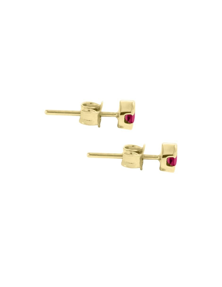 Broqueles de oro amarillo 14 K con acabado brillante 2