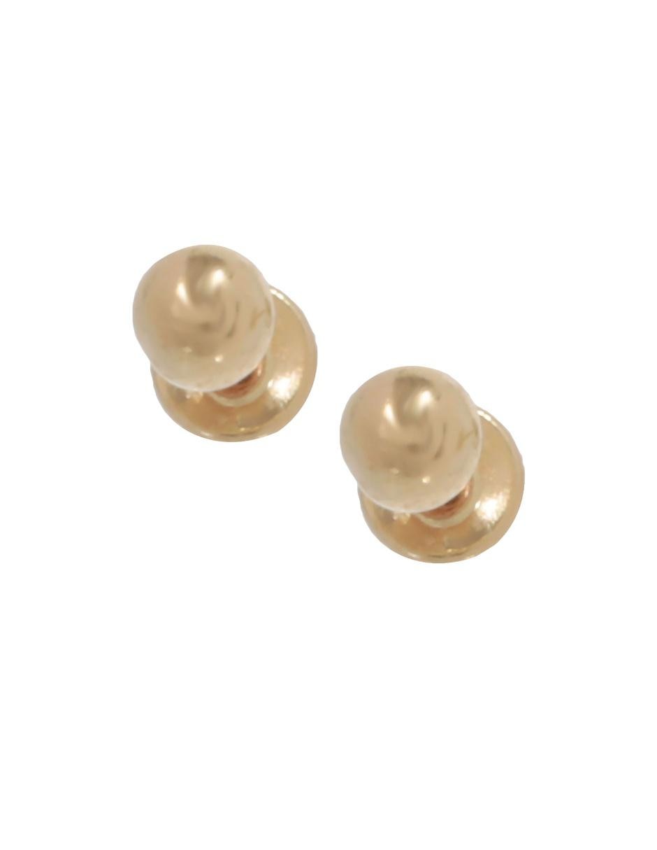 Broqueles de oro amarillo 14 K con acabado brillante Broqueles de oro amarillo 14 K con acabado brillante
