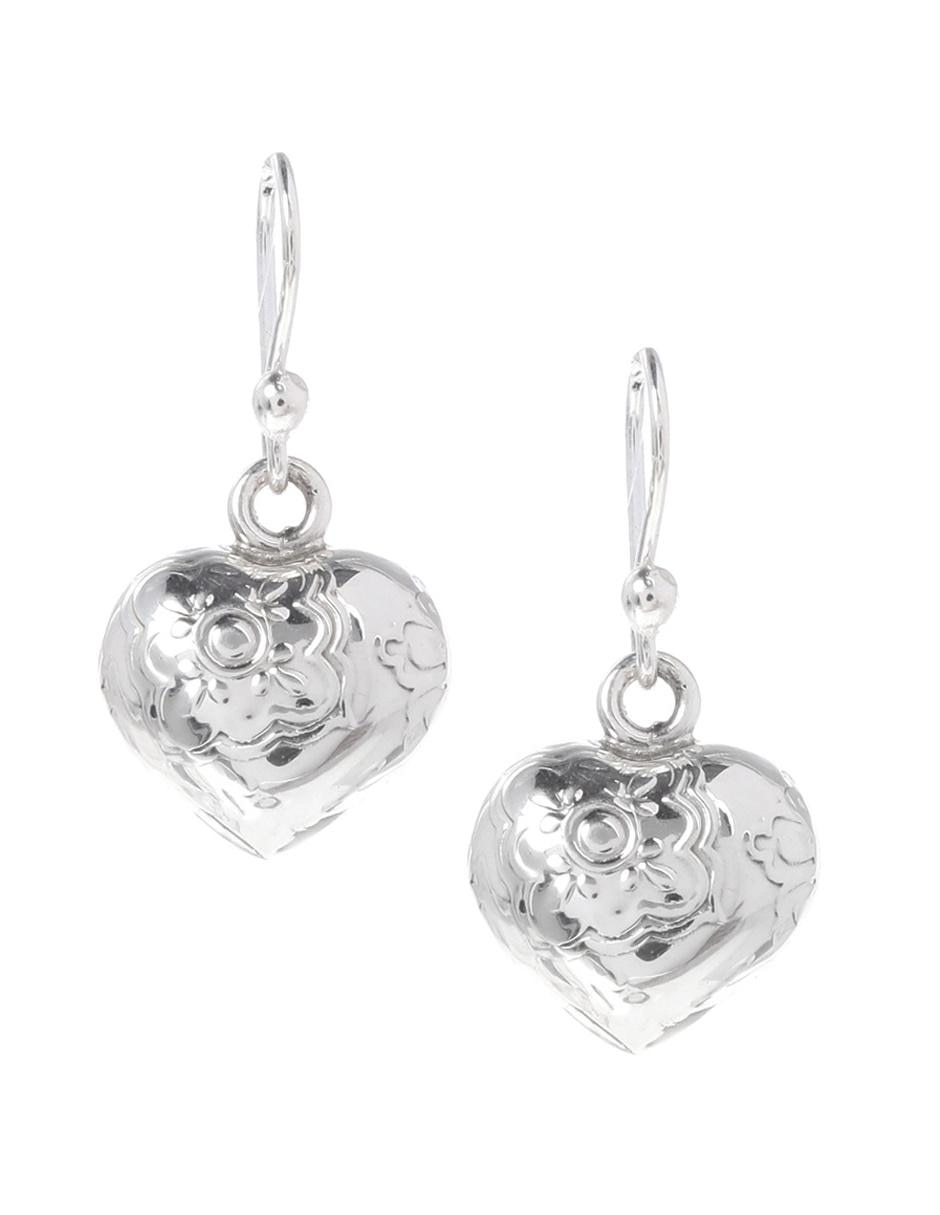 Aretes de plata P 925 con acabado brillante