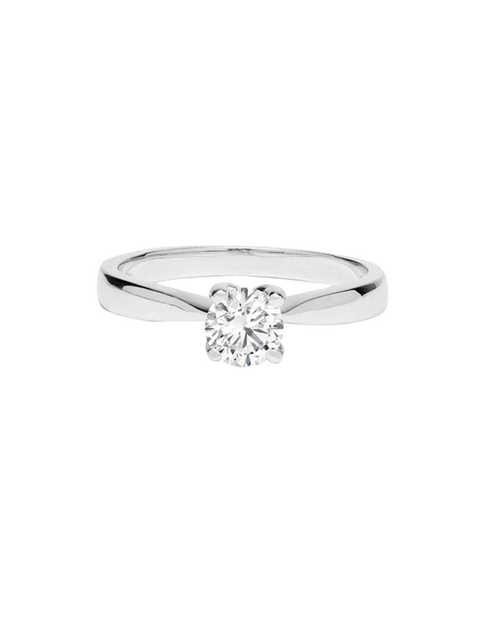 Solitario 14 k diamante