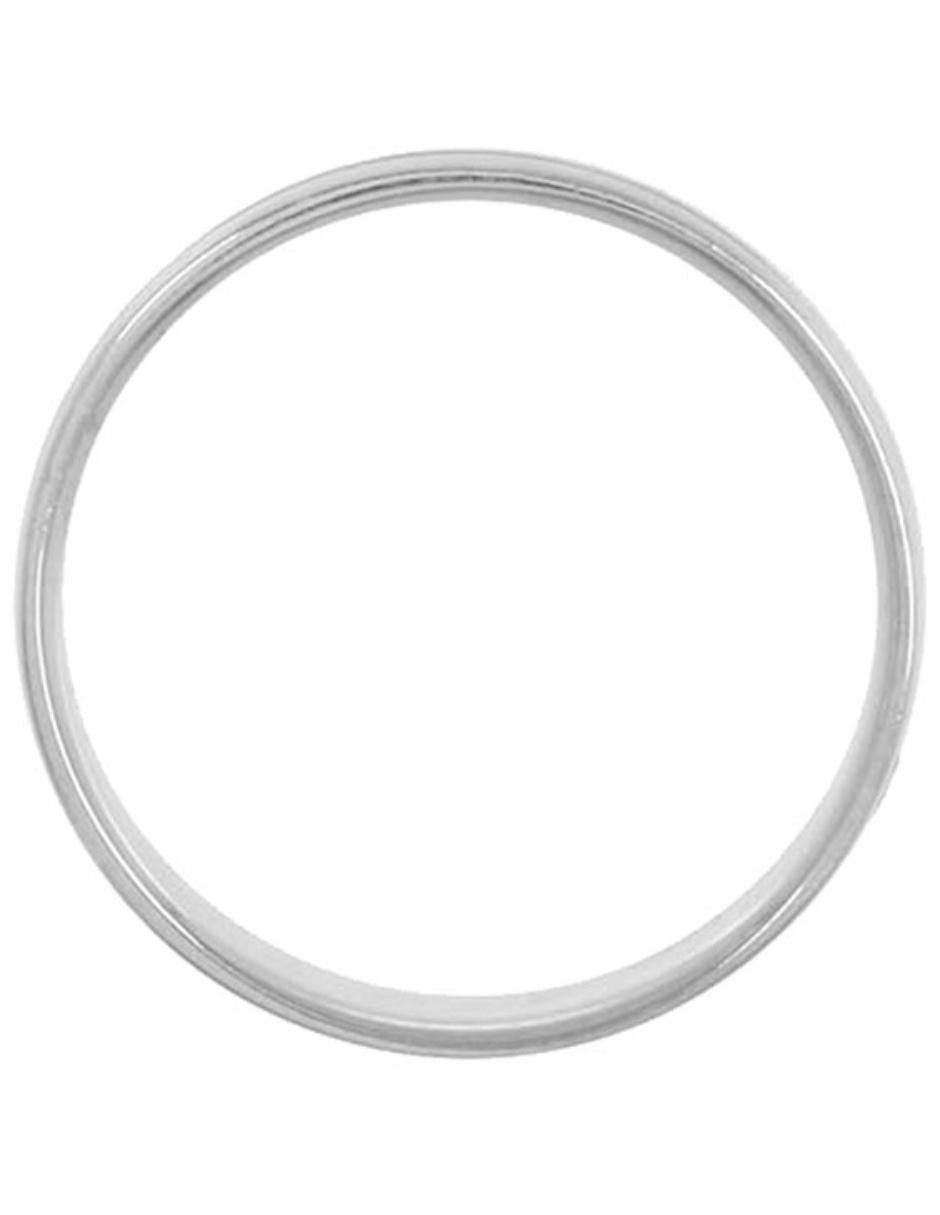 Argolla de oro blanco 14 k Georgina diamante 6