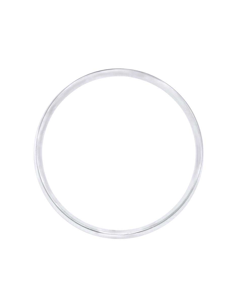 Argolla de oro blanco 14 k Georgina diamante 2