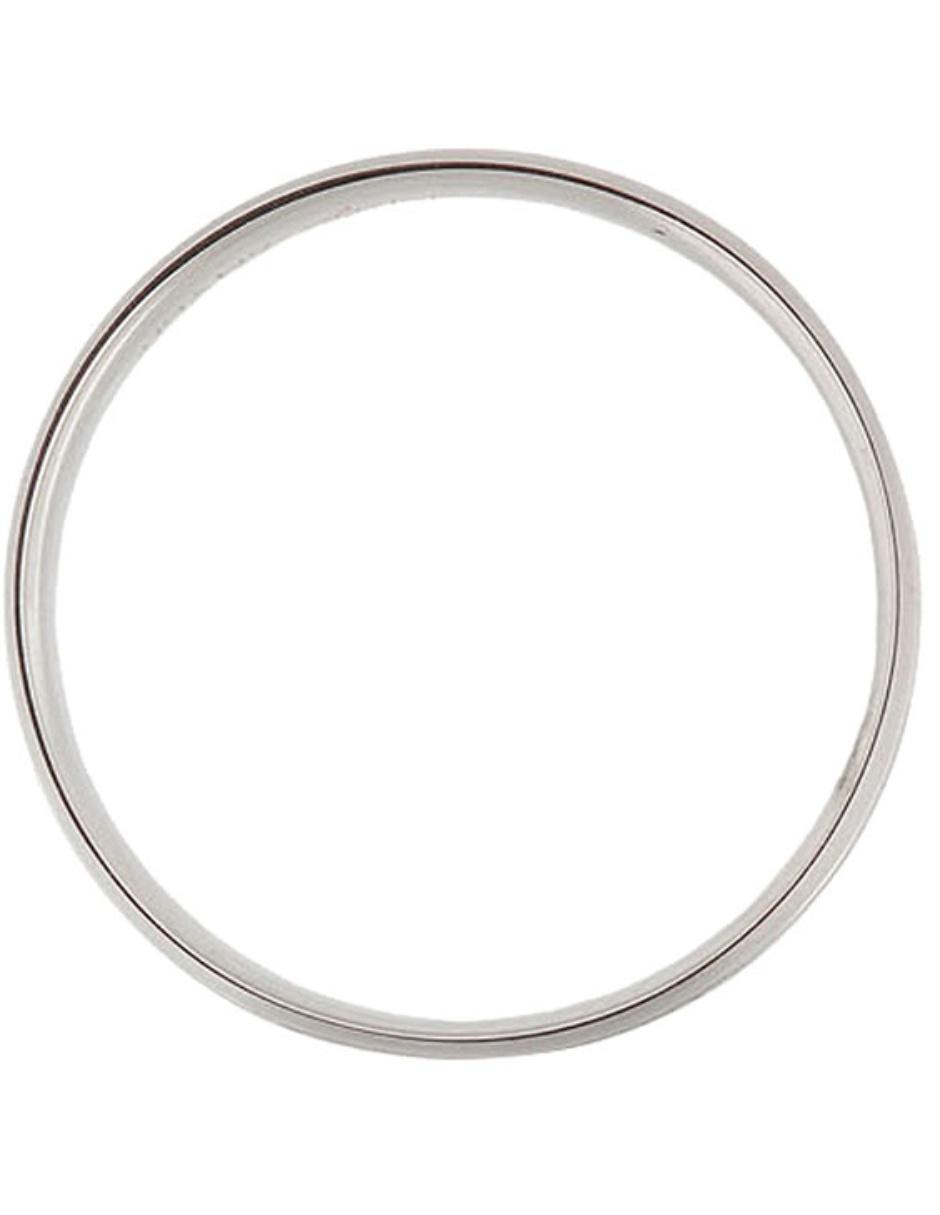 Argolla de oro blanco 14 k Georgina diamante 6