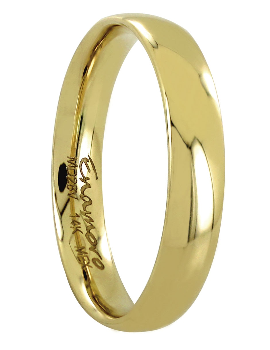 Argolla de oro 14 k D Cadena