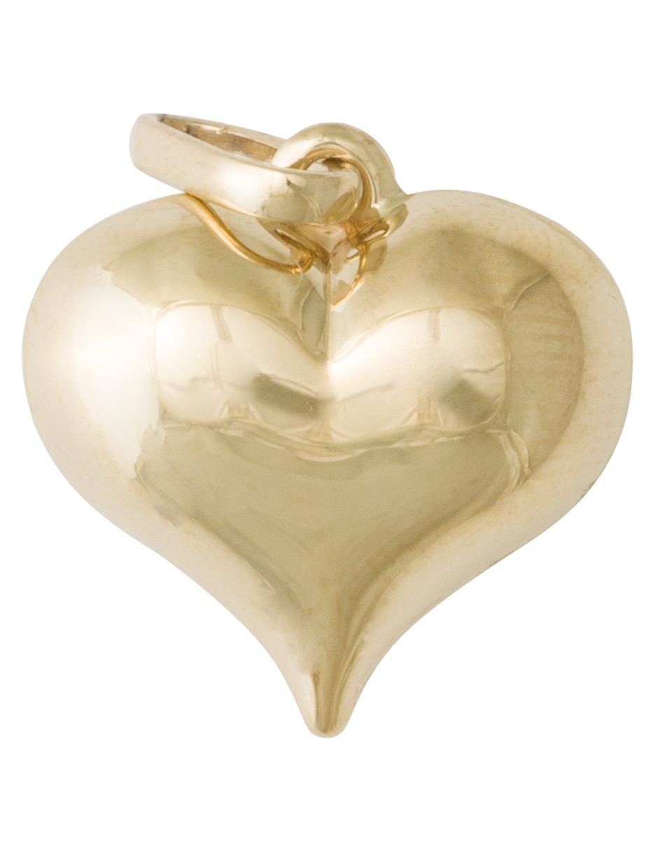Dije de corazón de oro amarillo 14 K