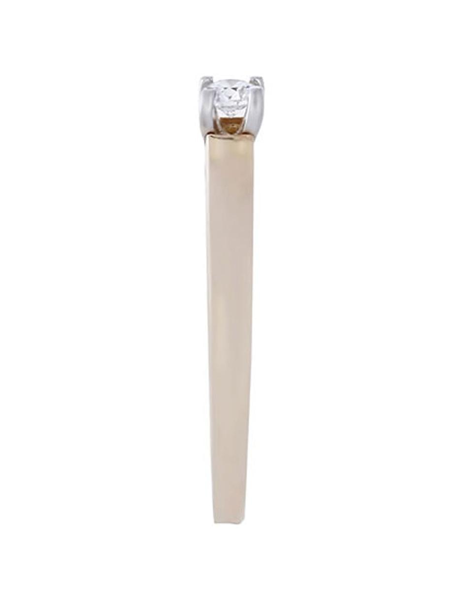 Solitario de oro 14 k Valessa diamante
