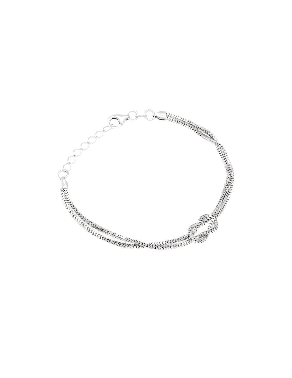 Pulsera de plata P 925 acabado liso