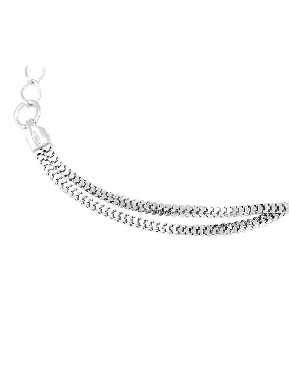 Pulsera de plata P 925 acabado liso 3