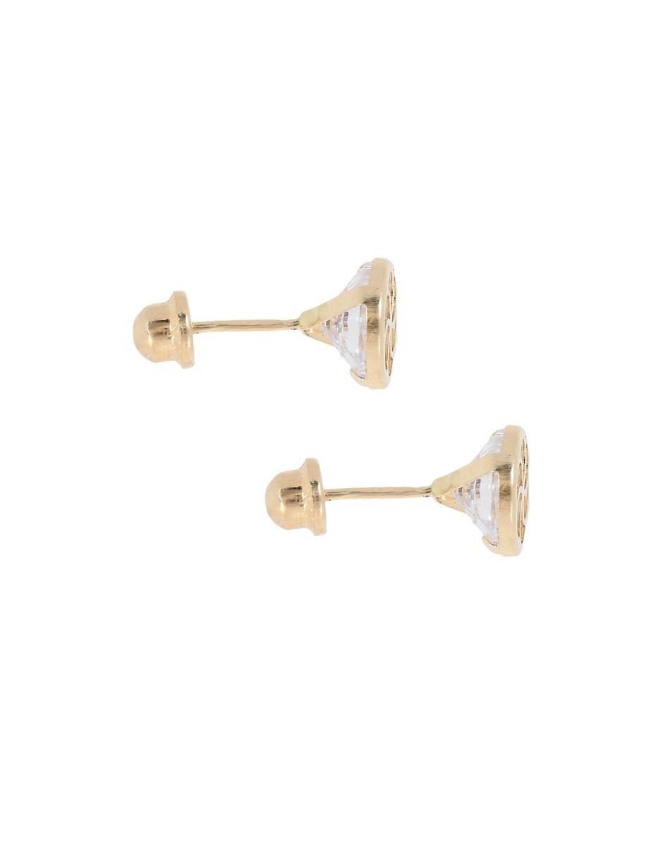 Broqueles de oro amarillo 14 K con acabado brillante 2