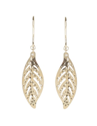 Aretes de oro amarillo 14 K con acabado brillante Aretes de oro amarillo 14 K con acabado brillante