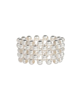 Anillo redondo P 925 de plata pulido