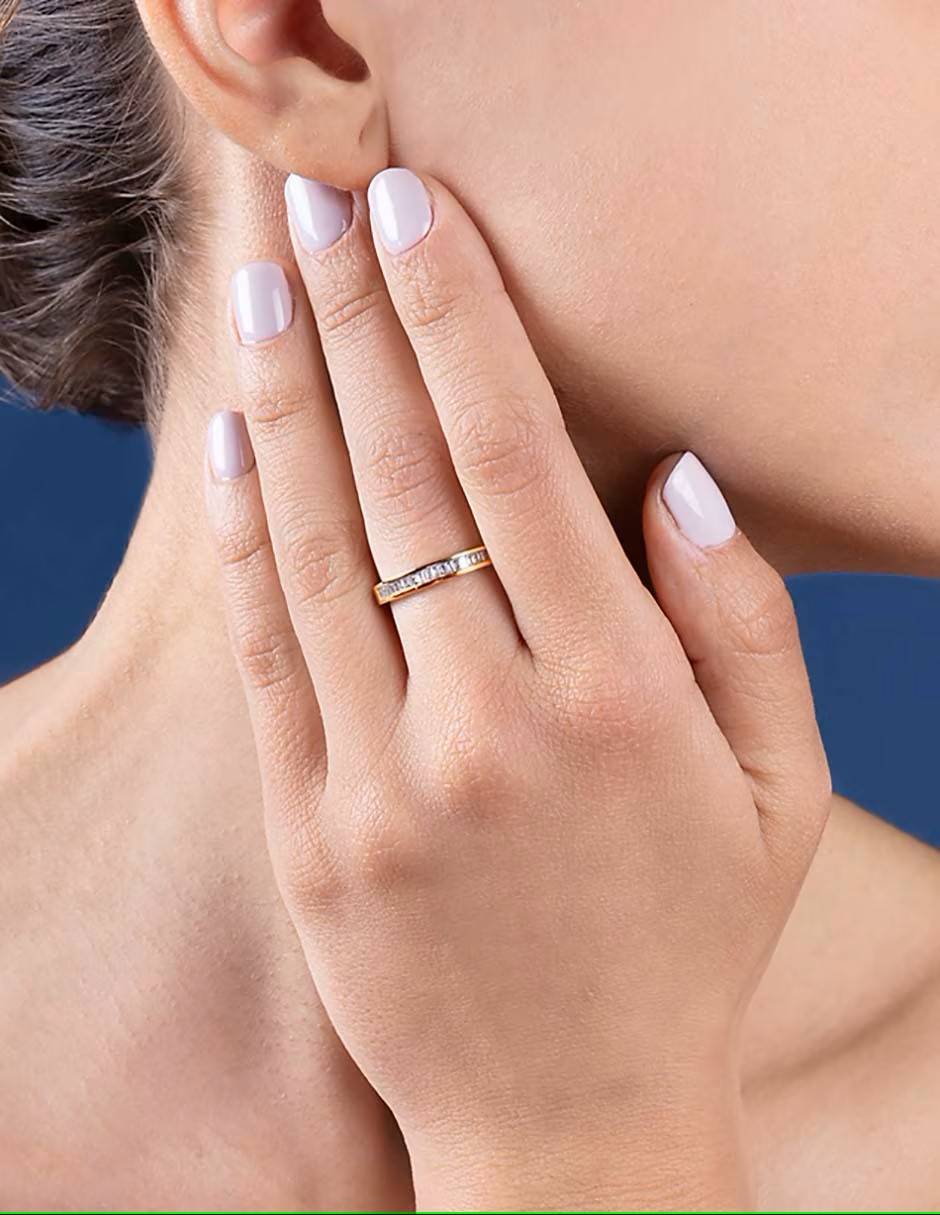 Churumbela de oro amarillo 14 k diamante 3