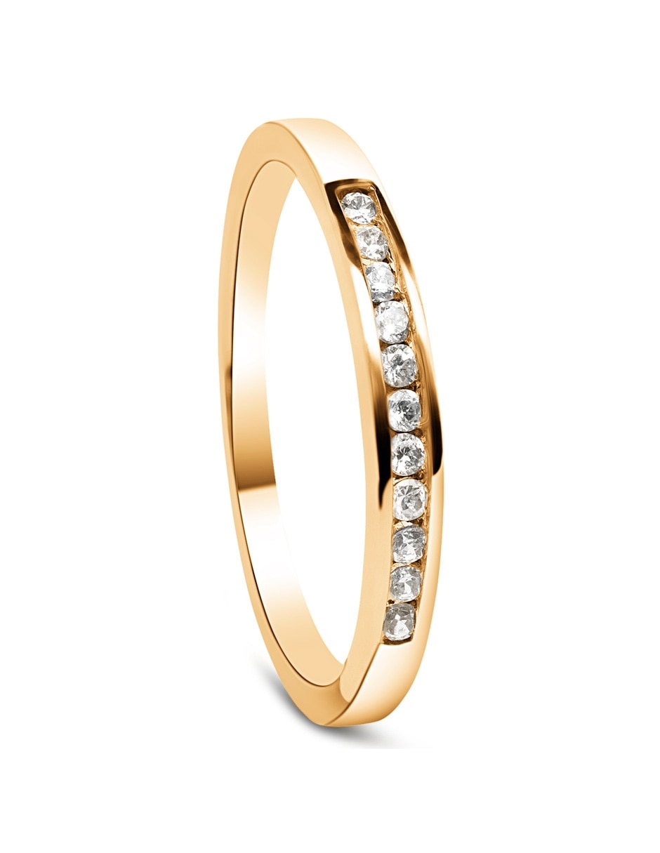 Churumbela de oro amarillo 14 k diamante 2