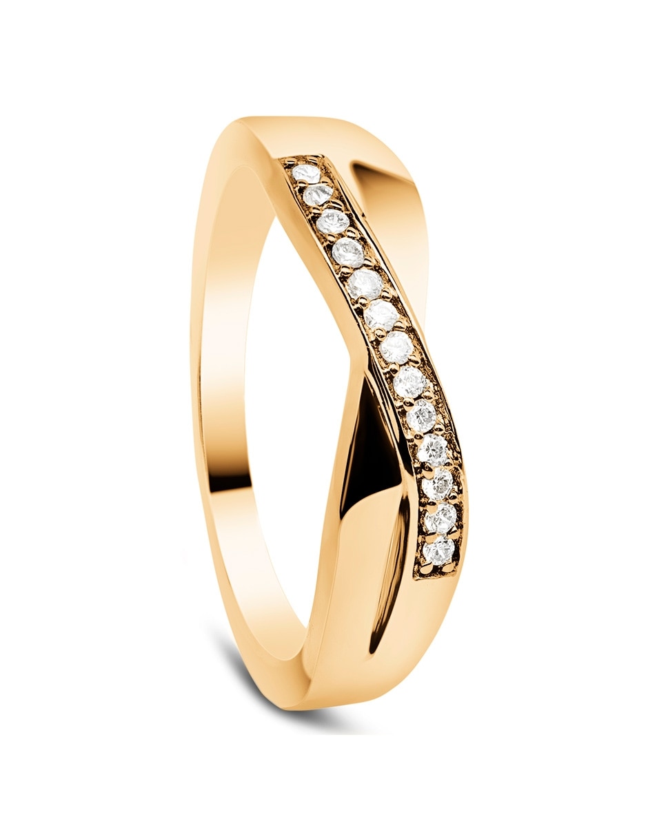 Churumbela de oro 14 k diamante 2